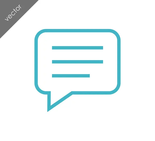 Internetes chat ikonja — Stock Vector