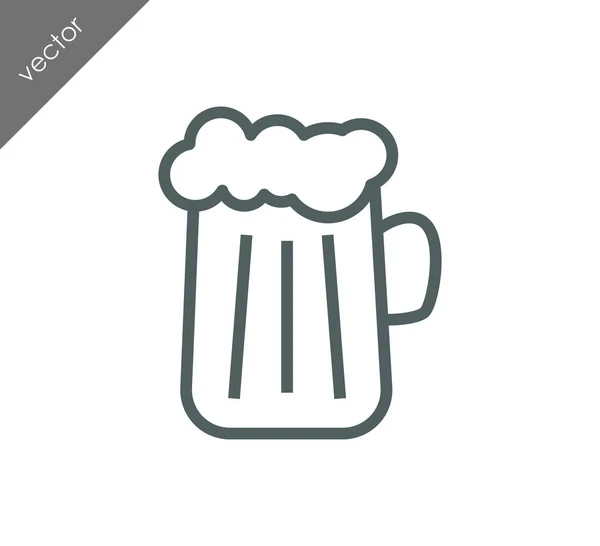 Beer glass icon — Stock Vector