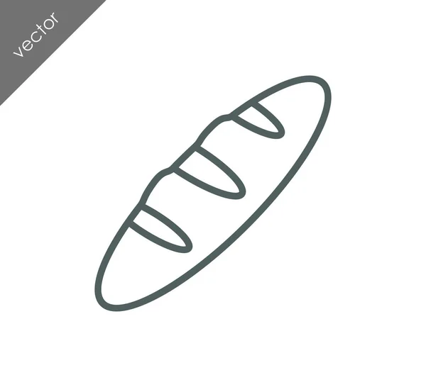 Brood eenvoudige pictogram — Stockvector