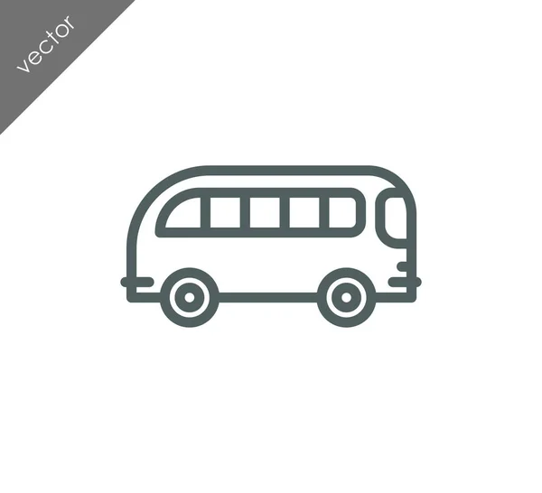 Icono del autobús de pasajeros — Vector de stock