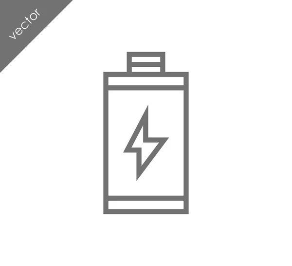 Battery charging status icon — Stock Vector