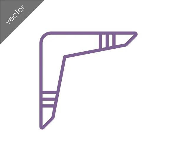 Boomerang icono web — Vector de stock