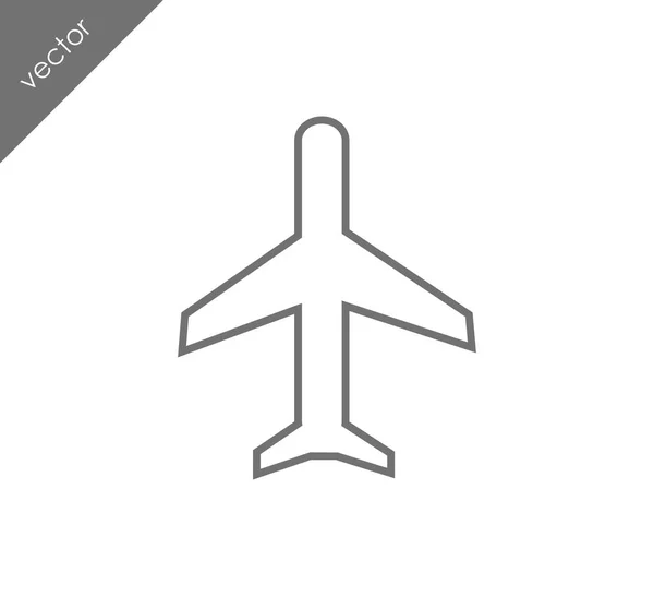 Ilustración de icono de avión — Vector de stock