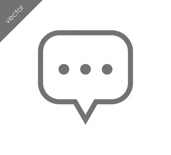 Meer te zeggen chat-pictogram — Stockvector