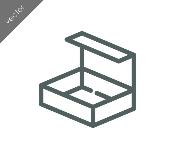 Box-Symbol-Illustration — Stockvektor