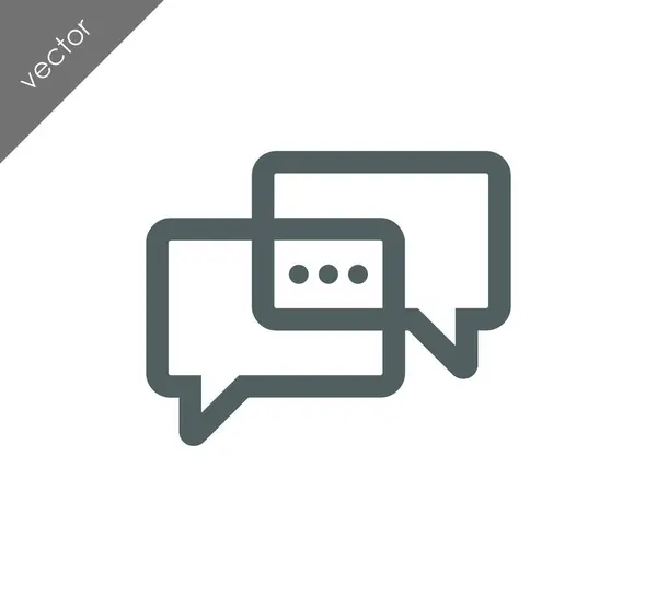 Meer te zeggen chat-pictogram — Stockvector