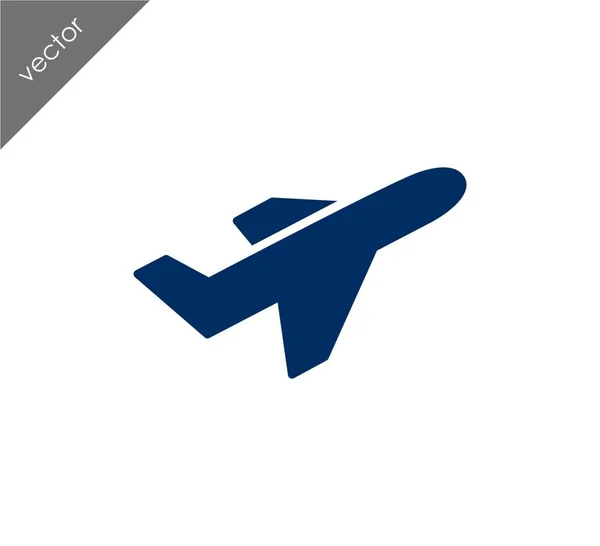 Ilustrasi ikon pesawat terbang - Stok Vektor
