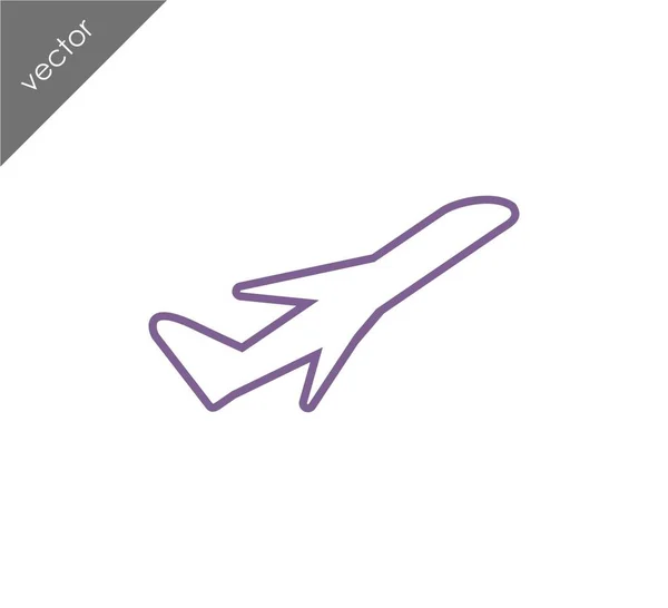 Airplane icon illustration — Stock Vector