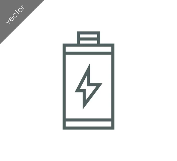 Battery charging status icon — Stock Vector