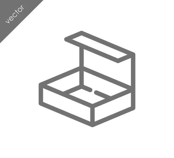 Box-Symbol-Illustration — Stockvektor