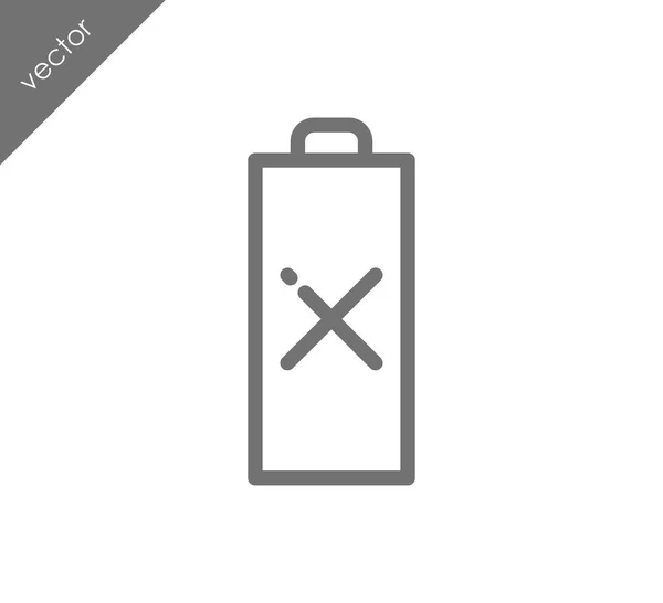 Batterij opladen statuspictogram — Stockvector