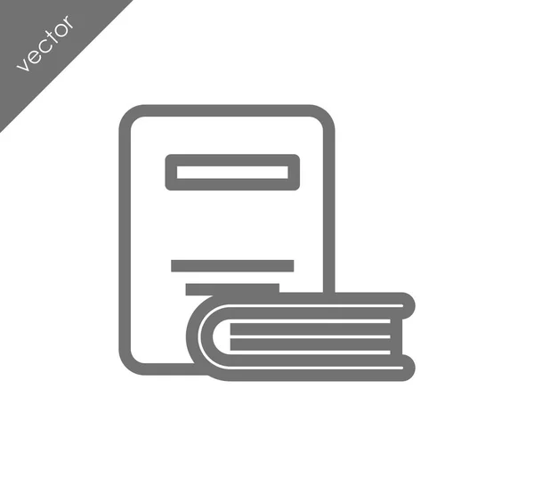 Libro Icono plano — Vector de stock