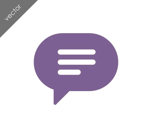 Text bubble icon — Stock Vector