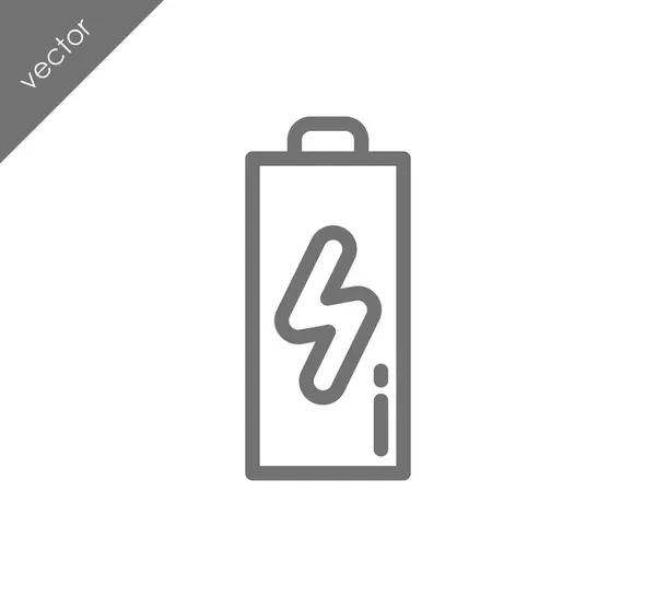 Battery charging status icon — Stock Vector