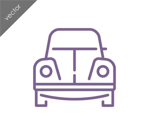 Escarabajo icono del coche — Vector de stock