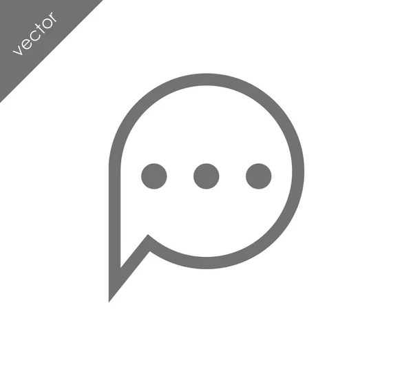 Más que decir icono de chat — Vector de stock