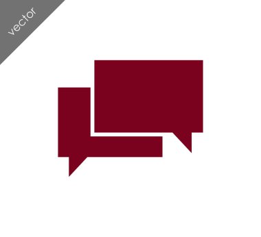 Görüşme düz simgesi