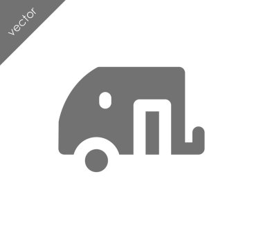 Karavan basit simgesi