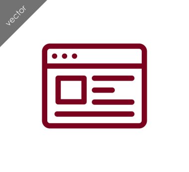 tarayıcı düz simgesi