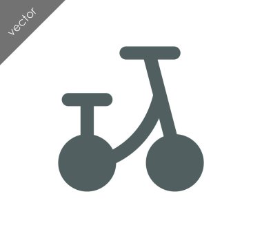 Bisiklet basit simgesi