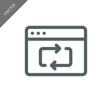 Yeniden yükle web sayfası simgesi 