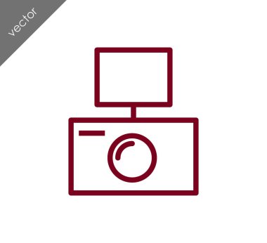 Kamera simgesi düz işareti