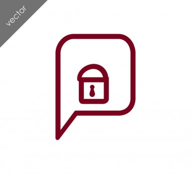 Kilitli sohbet simgesi
