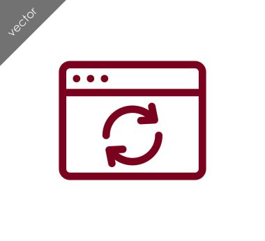 Yeniden yükle web sayfası simgesi 