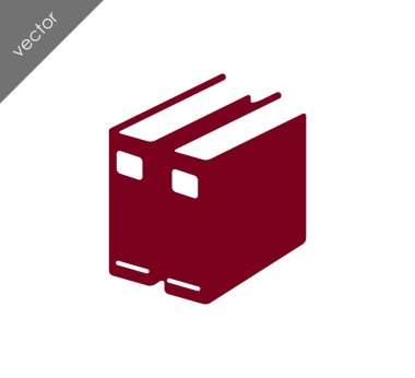 Kitap Düz Simgesi