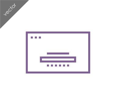 tarayıcı düz simgesi