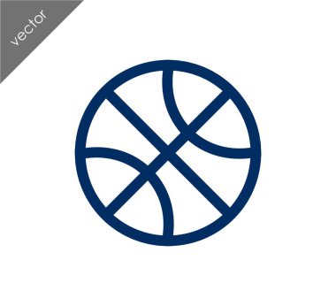 Basketbol ikonu illüstrasyonu