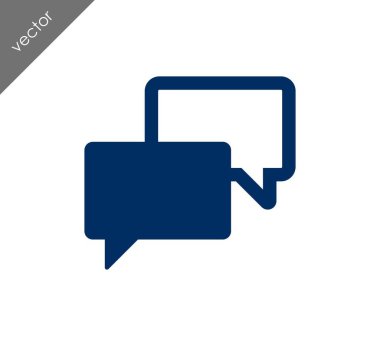 Görüşme düz simgesi