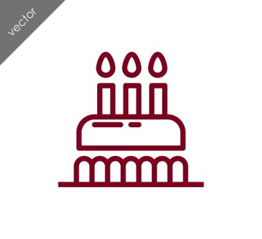 doğum günü pastası simgesi