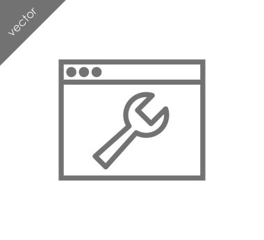 Web sayfası ayarları simgesi