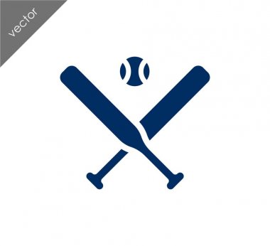 beyzbol sopaları ve top simgesi