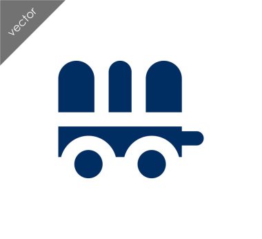 Karavan basit simgesi