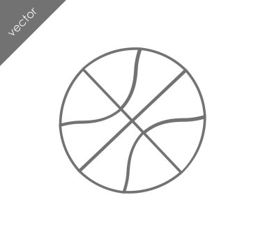 Basketbol ikonu illüstrasyonu