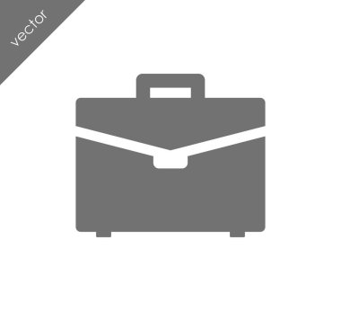 Evrak Çantası Düz Simgesi