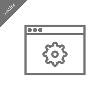 Web sayfası ayarları simgesi