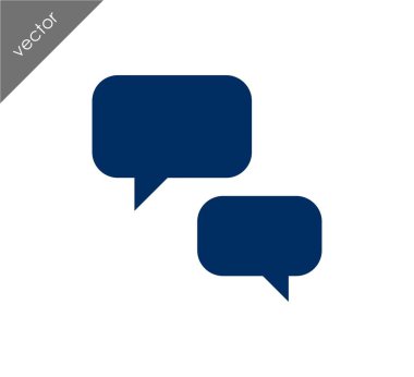 Görüşme düz simgesi