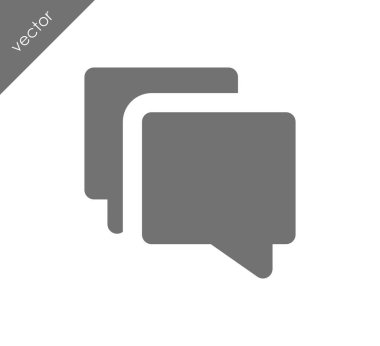 Görüşme düz simgesi