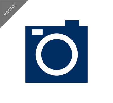 Kamera simgesi düz işareti