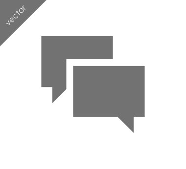 Görüşme düz simgesi