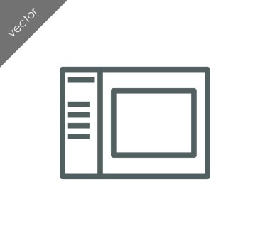 tarayıcı düz simgesi