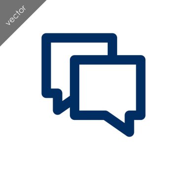 Görüşme düz simgesi