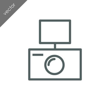 Kamera simgesi düz işareti