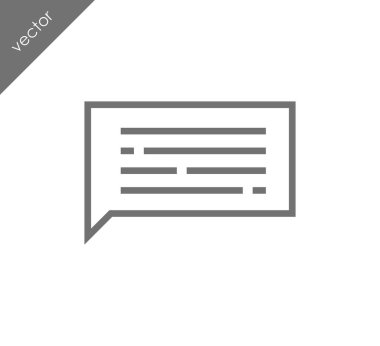 Metin balonu simgesinin