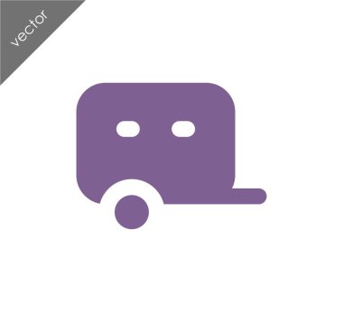 Karavan basit simgesi