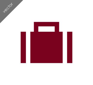 Evrak Çantası Düz Simgesi