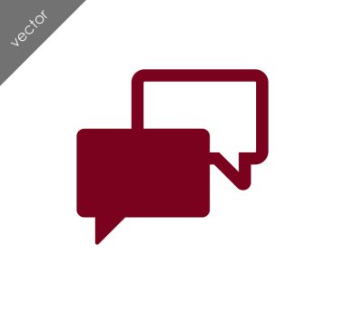 Görüşme düz simgesi